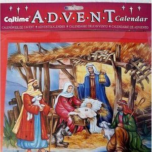 Caltime Nativity Advent Calendar Manger Baby Jesus